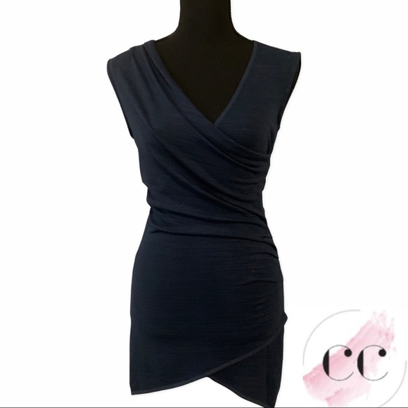 Le Chateau Slate Blue Sleeveless Crossover - Picture 3 of 12